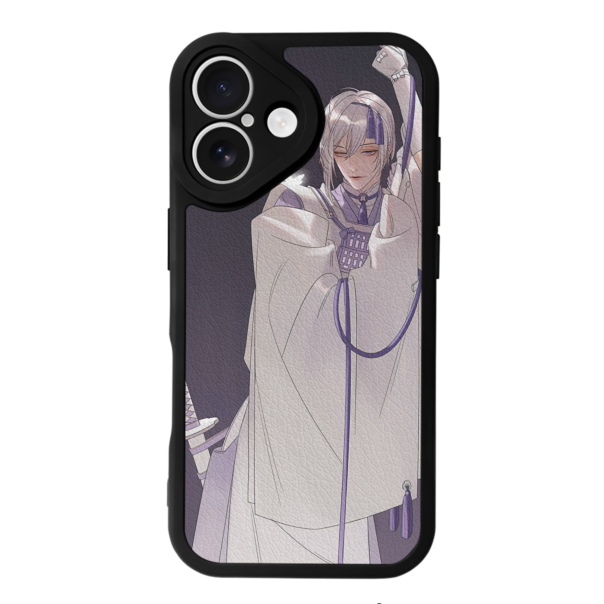 （画像用） 刀剣乱舞 Touken Ranbu 【iPhone 16シリーズ対応】シリコンスマホケース（レザー調） 材質：シリコン